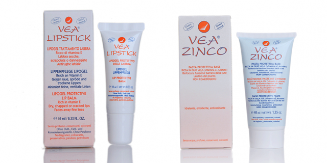 Lipogel Labiale VEA Lipstick e VEA Zinco: due preziosi alleati della tua pelle
